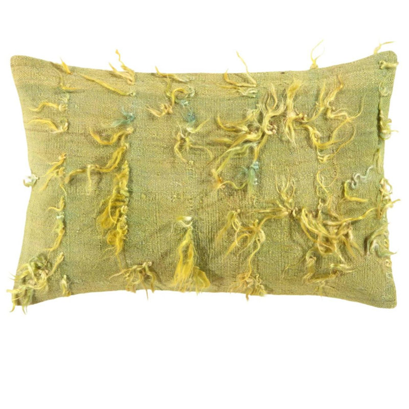 1980s Turkish Tulu Pillow 15'' X 23''