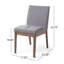 Ensemble de table de salle à manger 5 pièces avec une table à structure en bois massif et 4 chaises rembourrées en bois massif pour la salle à manger-34342491