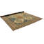 Vintage Handmade 7X10 Blue And Brown Anatolian Turkish Oushak Distressed Area Rug
