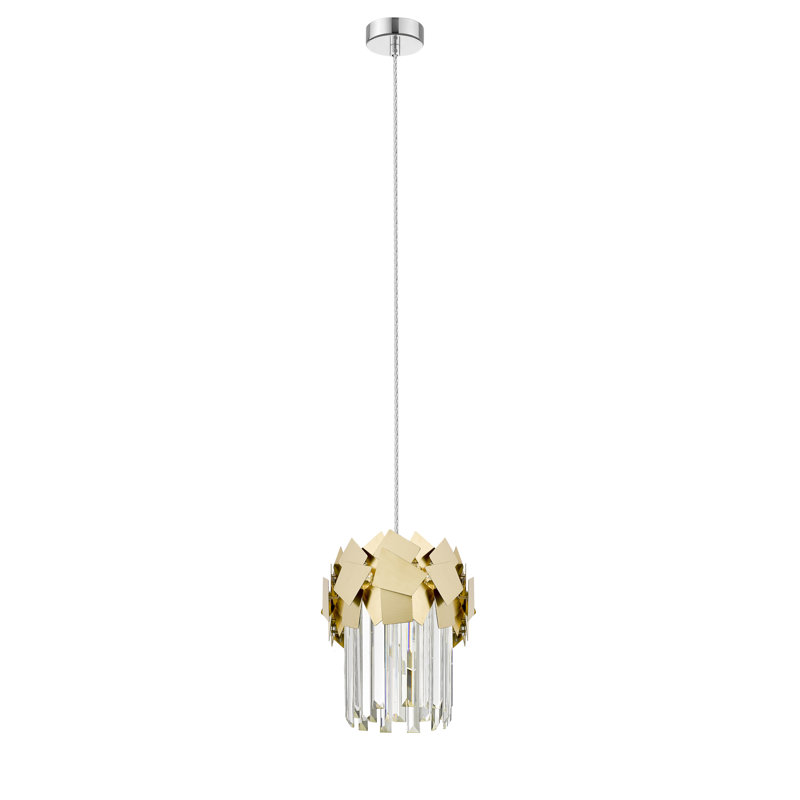 Aztlan 1 - Light Crystal Pendant, Gold