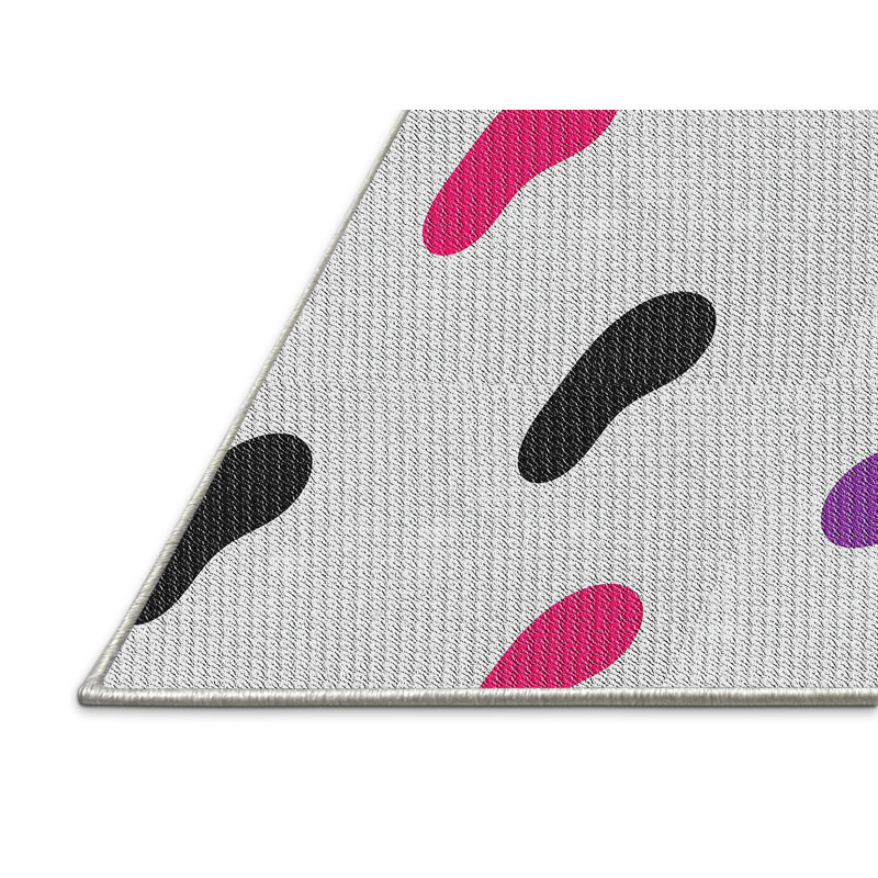 Tapis beige métier tissée à la machine, Rectangle 8 pi x 12 pi