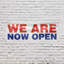 Panneau We We Now Open 36 po x 96 po