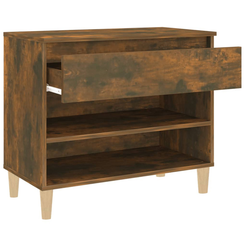 6 Pair Shoe Rack, Brown