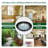 16.5" Circular Glass Bathroom Sink Vessel Sink with Pop-Up Drain