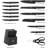 AIRPJ 14 Piece Stainless Steel Knife Block Set