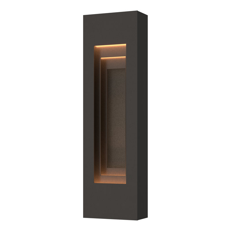 Procession Aluminum Outdoor Flush Mount, 27.5" H x 8" W x 3.9" D, Oil Rubbed Bronze, Coastal Natural Iron