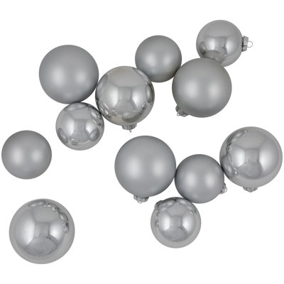 Ornements en forme de boule de Noël 72 carats à 2 finitions