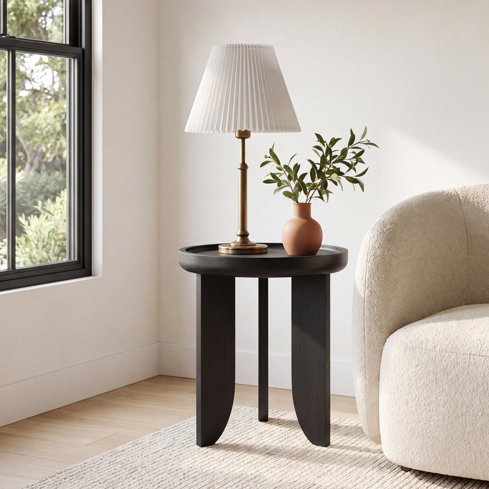 Verena End Table, Black