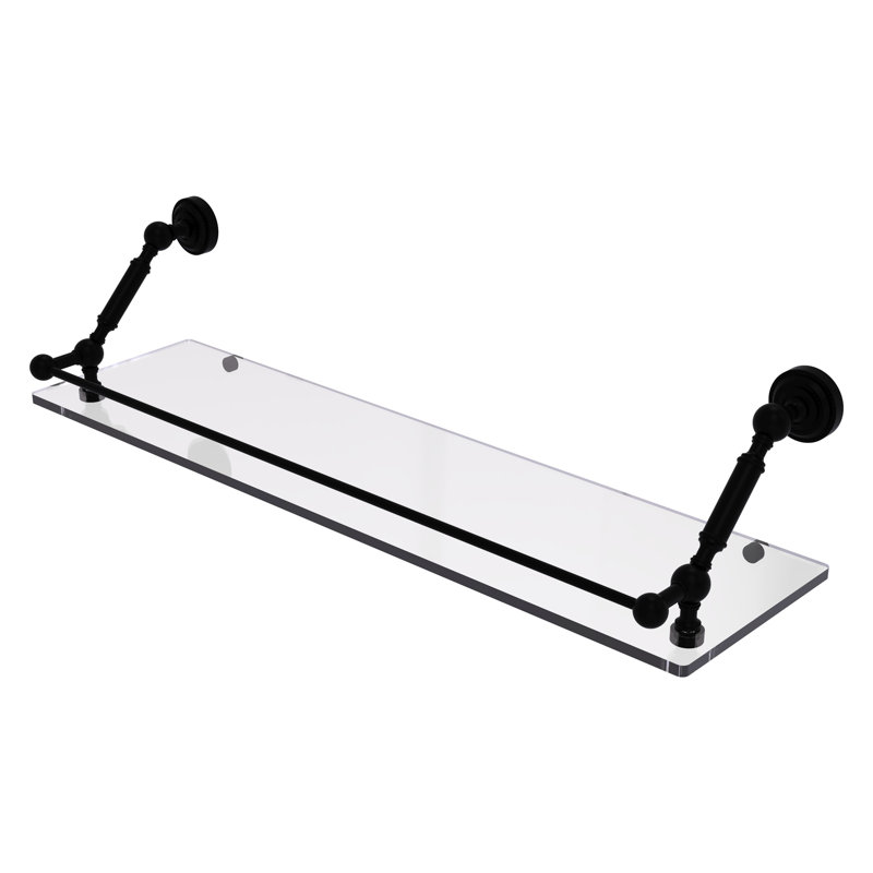 Marchmont Bracket Shelf, Matte Black, 7.3" H x 30" W x 8.6" D