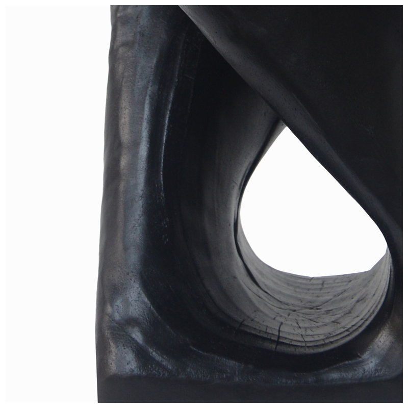 Table d'appoint torsadée en oxyde de magnésium Christopher Knight Home, 29,8 cm L x 29,8 cm P x 40,6 cm H