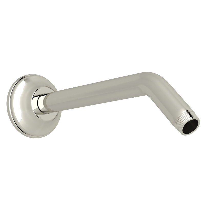 9" Reach Wall Mount Shower Arm, Polished Nickel