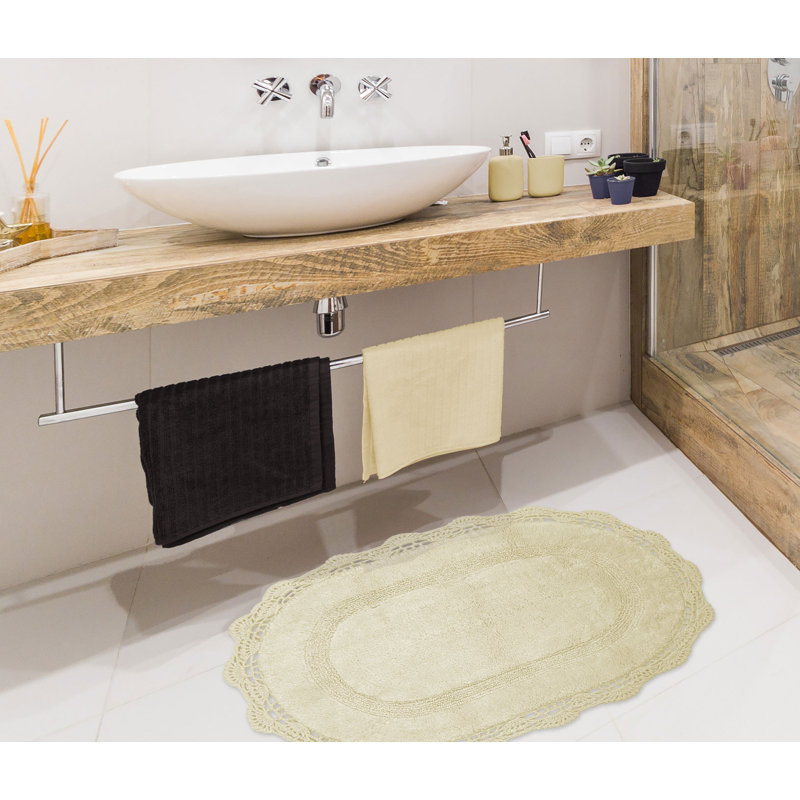 Tapis pour salle de bain Winfree, Ivoire, L 32 po x L 20 po
