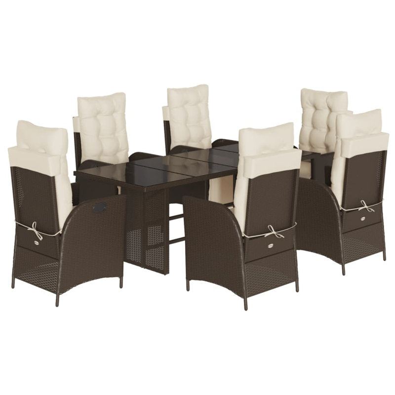 Ensemble repas avec coussins Hokku Designs, Beige, Brun, 6