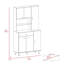 Armoire garde-manger à 1 tablette et 1 tiroir Tigard - blanc