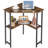Jaycub Corner Desk Computer Desk with Storage Shelves Triangle Writing End Table for Small Space Bedroom