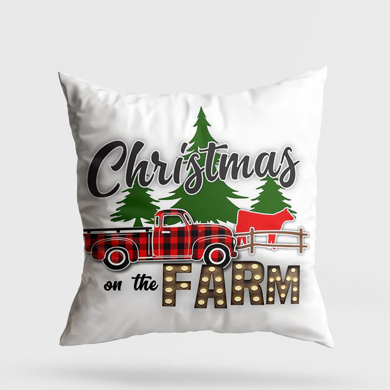 Coussin lavable de qualité supérieure, 17,0 x 17,0 pouces, 50% coton / 50% polyester, rembourrage en silicone, fermeture à glissière dissimulée | Doux, confortable et repassable | Parfait pour la décoration intérieure, le salon et la chambre à cou