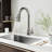 Single Handle Pull Down Kitchen Faucet-125186825