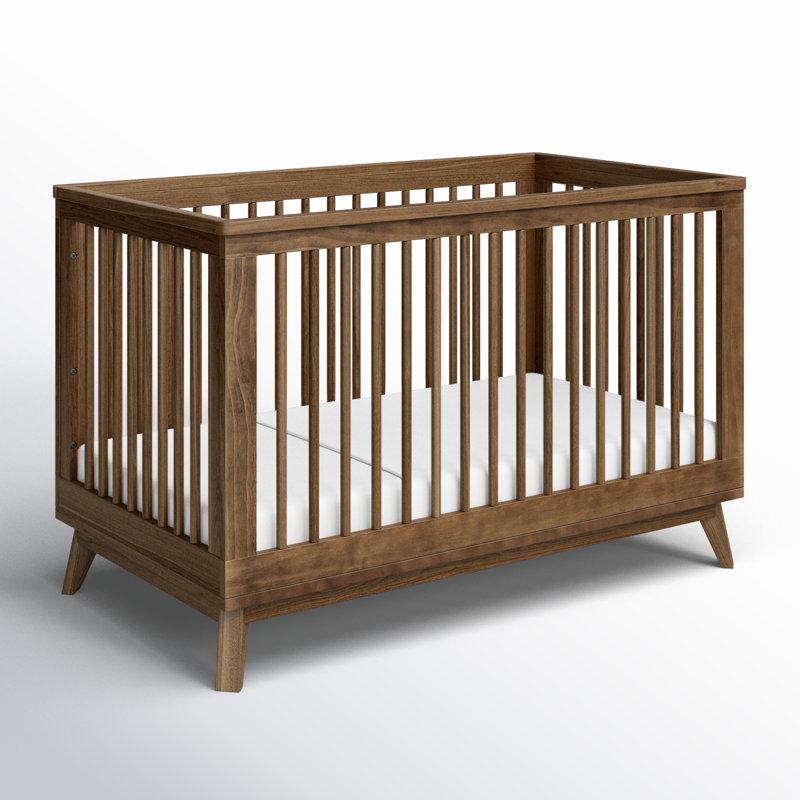 Scoot 3-in-1 Convertible Crib, Natural Walnut