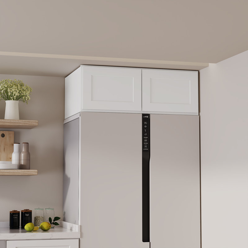 Armoire murale standard blanche Shaker de l 36 po x P 24 po x H 12 po Homeibro Cozy Design, L 36 po x H 12 po x P 24 po
