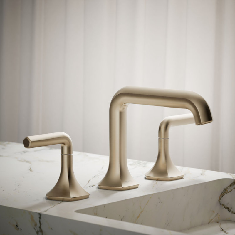 Occasion Sink with Straight Design Single Hole Bathroom Faucet with Drain Assembly, Vibrant Brushed Bronze