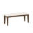 48-Inch Bench 1Pc Beige Fabric Upholstered Seat