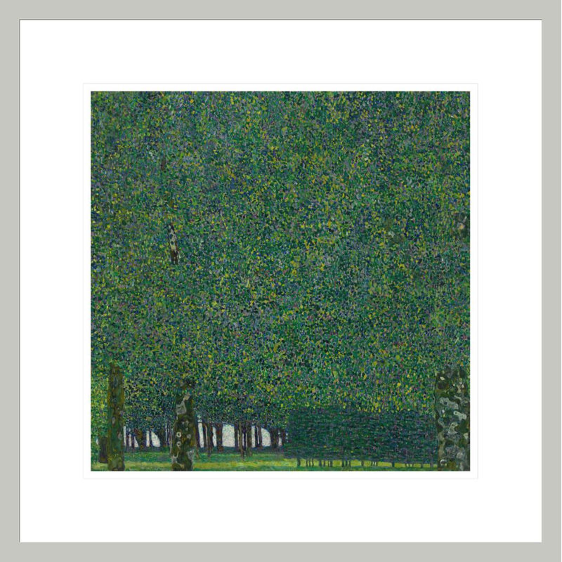 «The Park» par Gustav Klimt - estampe numérique encadrée, 17.77" H x 17.75" W