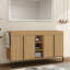 Base de meuble-lavabo double autoportant 60 po Zarnby