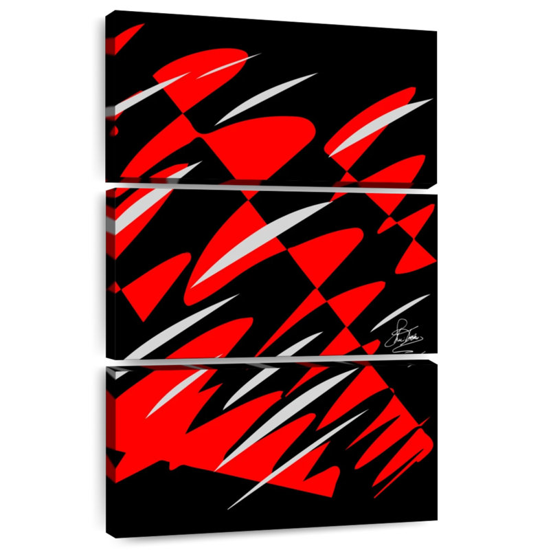 Avery Reflections Red, 74" H x 48" W