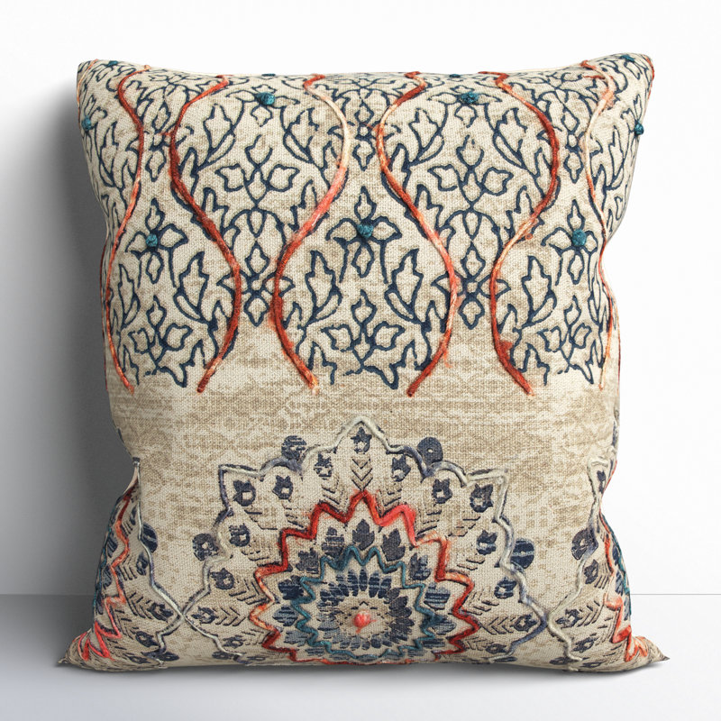 Housse et insert de coussin en coton recyclé Sari Silks