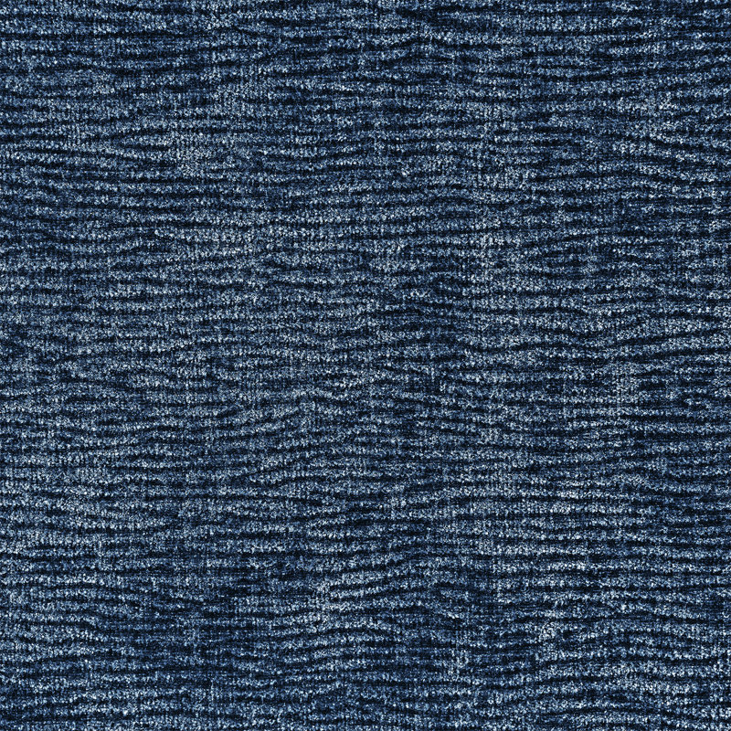 Canapé modulaire rembourré modulaire avec repose-pieds, Chenille bleue marine