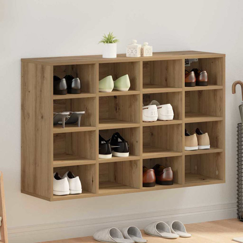 Shoe Cabinet, Artisan Oak