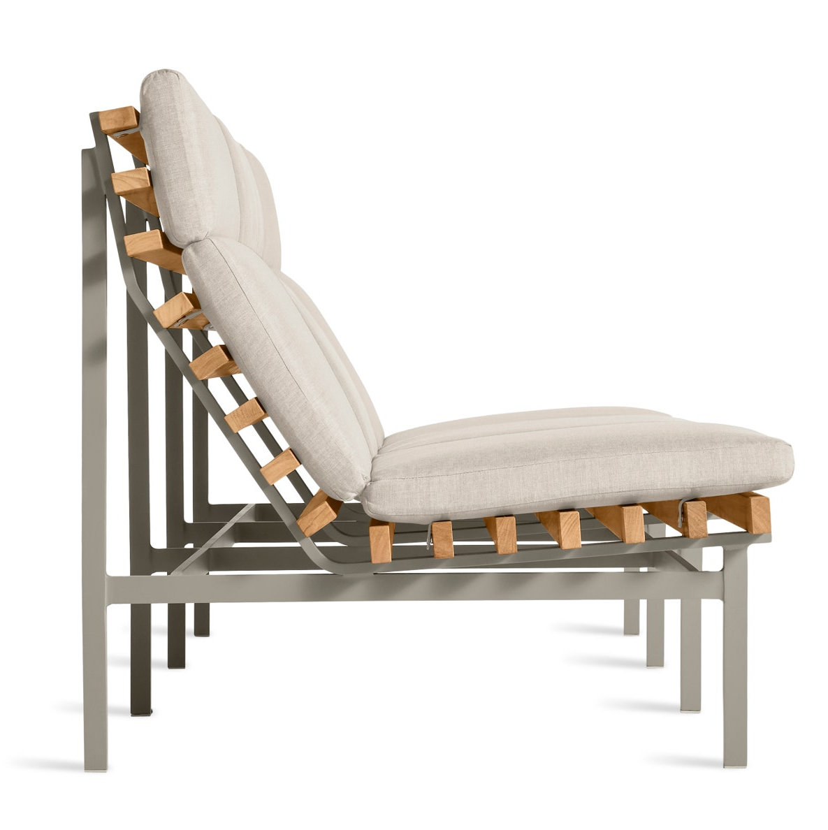 Perch 88'' Wide Powder Coated Aluminum Patio Sofa with Cushions, Sunbrella Linen, Charcoal