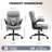 Loriece Ergonomic Executive Office Chair with Flip-Up Armrests-1815442428