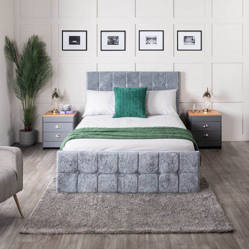 Hagia Upholstered Ottoman Storage Bed, Single (3')