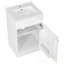 Meuble-lavabo de salle de bain avec lavabo, une porte et tablette réglable-398637744