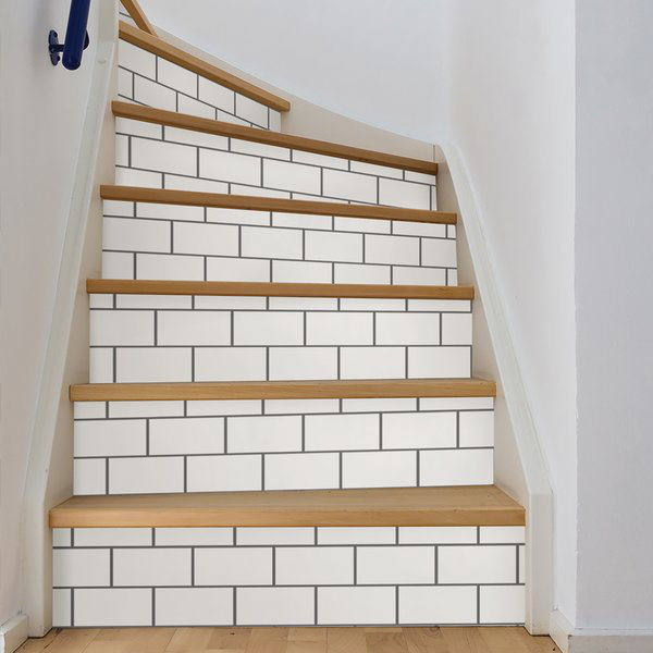 25.4cm W x 25.4cm L Vinyl Peel and Stick Mosaic Tile
