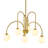 Bradrick 6-Light Dimmable Frosted Glass Sputnik Sphere Chandelier-1587185736