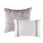Édredon en velours Blush Crinkle - 5 pièces, 2 taies décoratives et coussins décoratifs
