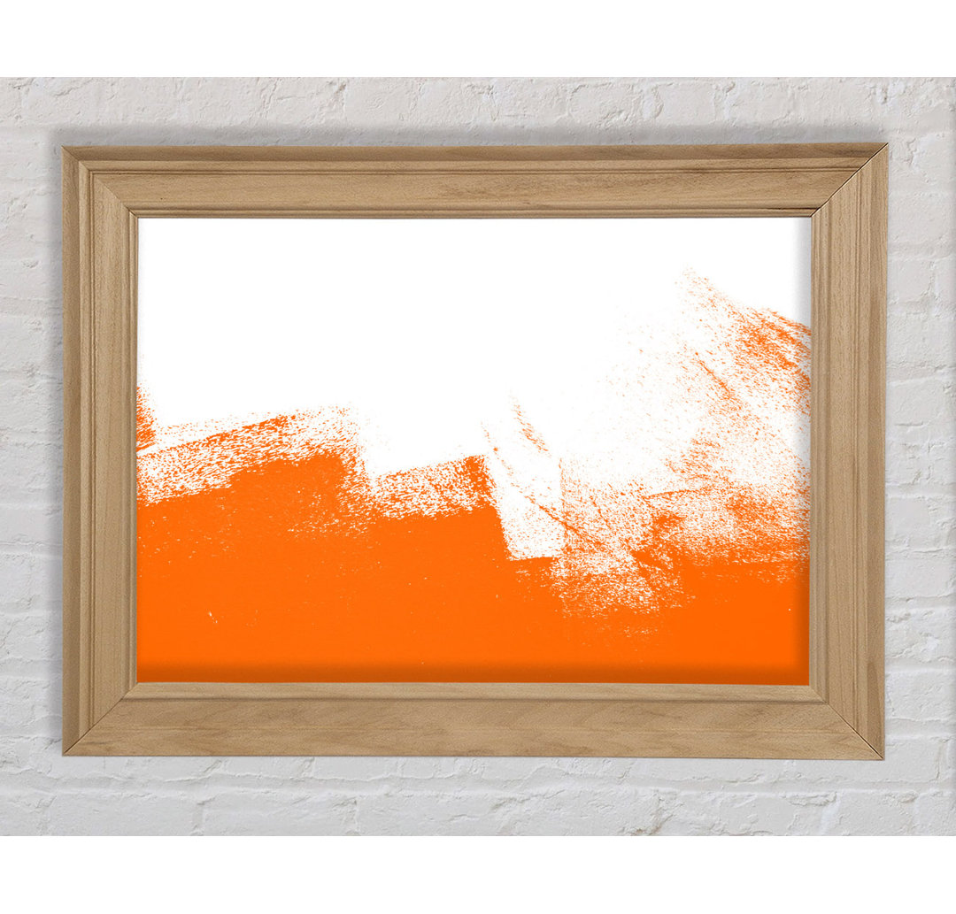 Orange Wash - Bilderrahmen Kunstdrucke