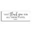  «Thank You For All Ceux I Love», art mural en verre avec lettres et lignes, 48 po x 16 po-1270839586