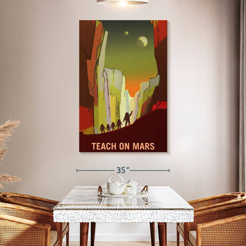 «Oberle Mars Explorers Wanted» affiche III, H 51 po x l 34 po