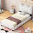 Ceasar Vegan Leather Platform Bed-7419384-7419390