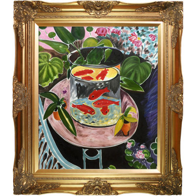 «The Gold Fish» par Henri Matisse - Peinture sur toile encadrée