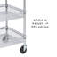 Chariot utilitaire HD à trois niveaux Alkurhah