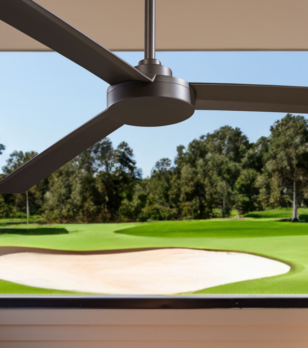 Roto 62" Outdoor Ceiling Fan, Oil Rubbed Bronze