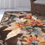 Tapis floral brun foncé Gordon-22212424