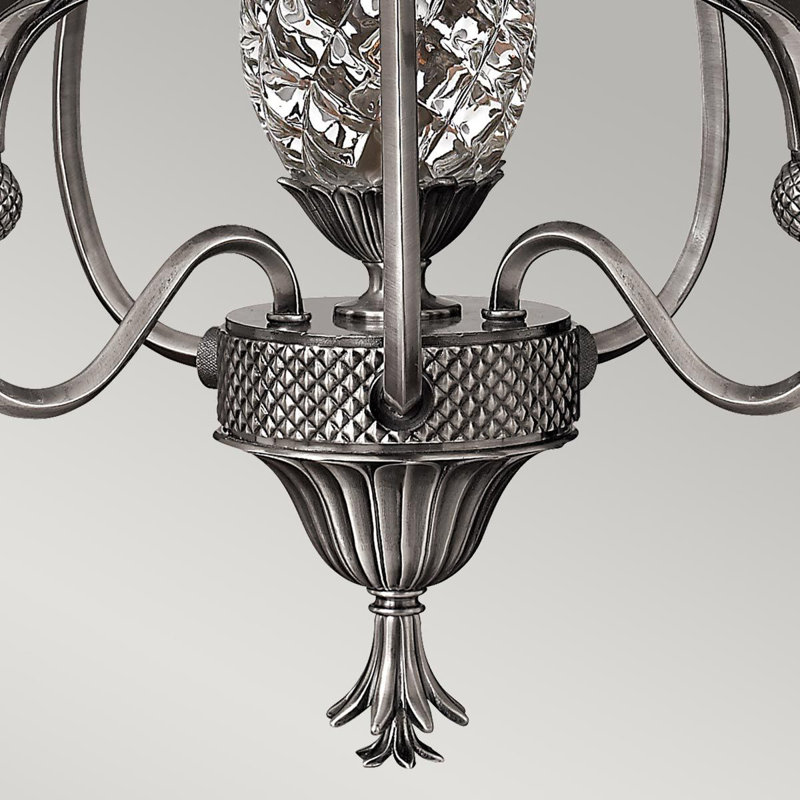 Barnesville 4 - Light Shaded Chandelier, Antique Nickel