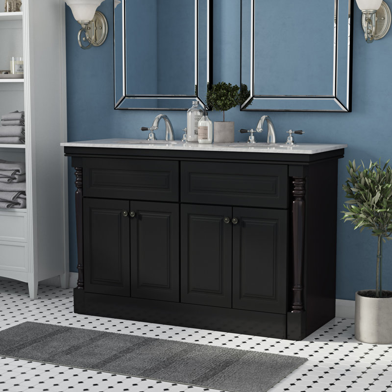 Ensemble de meuble-lavabo double 55 po Marcello