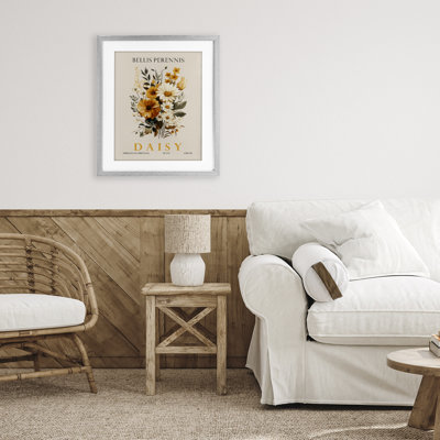 Nature Daisy Bundle Framed Print Under Glass, design by Christopher Giampietro