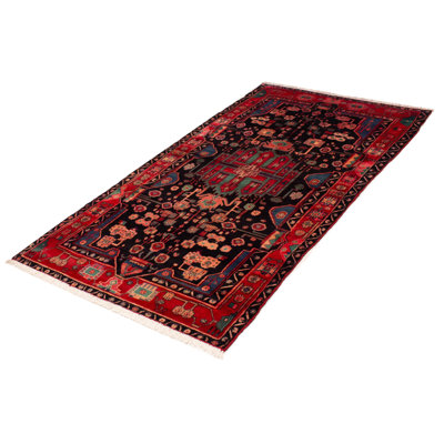Andelz Navy, Red Rug 5'7" x 10'0"